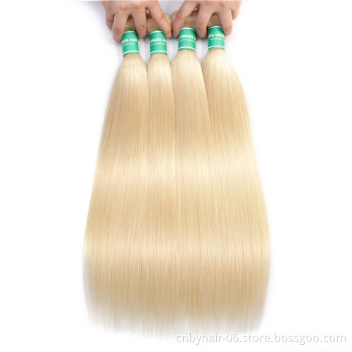 WKSwigs Wholesale Cuticle Aligend Color 613 Raw Virgin Brazilian Hair,Free Sample Human Hair Extension,613 Unprocessed Hair Vend